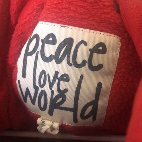 Peace Love World Hoodie, size XS - Picture 6 of 7